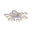 Lustra LED cu telecomanda BLOSSOM 78W, 6 Petale, Diametru 60cm, lumina Rece/Calda/Neutra, Dimabila, Alb Lustre LED cu Telecomanda Default Title Alessandro Design