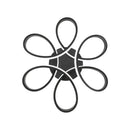 Lustra LED cu telecomanda HELIX 63W, lumina Rece/Calda/Neutra, Dimabila, Negru