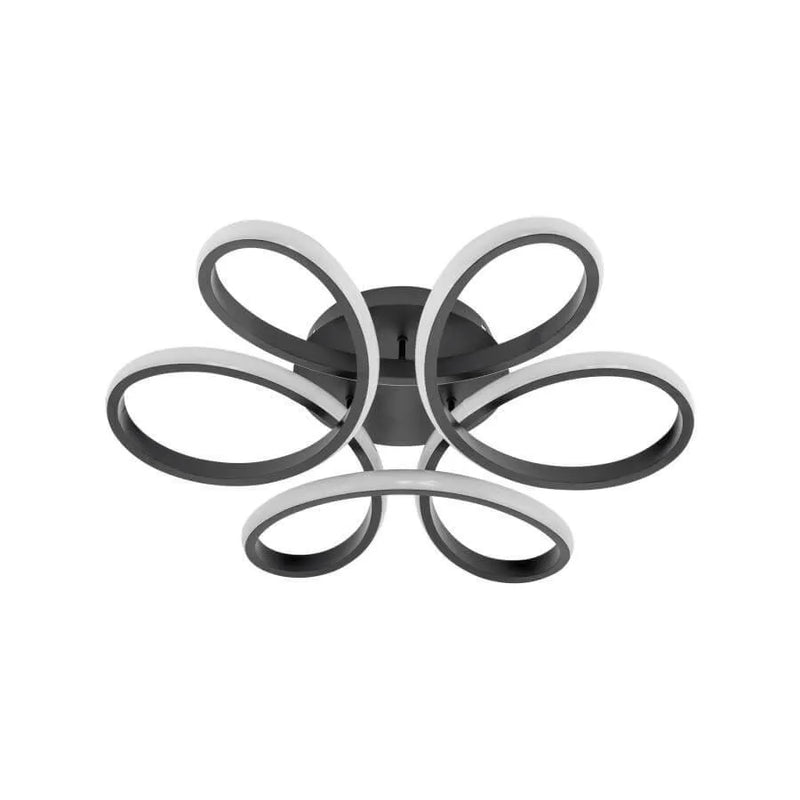 Lustra LED cu telecomanda HELIX, 108W, lumina Rece/Calda/Neutra, Dimabila, Negru