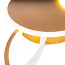 Lustra LED cu telecomanda KILLIAN 80W, 4 Cercuri, lumina Rece/Calda/Neutra, Dimabila, Auriu Alb