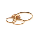 Lustra LED cu telecomanda LYRA 100W, 3 Cercuri, lumina Rece/Calda/Neutra, Dimabila, Auriu Periat