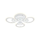 Lustra LED cu telecomanda KADE 72W, 4 Cercuri, lumina Rece/Calda/Neutra, Dimabila, Alb