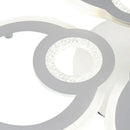 Lustra LED cu telecomanda KADE 72W, 4 Cercuri, lumina Rece/Calda/Neutra, Dimabila, Alb