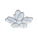 Lustra LED cu telecomanda TULIP 73W, 5 Petale, lumina Rece/Calda/Neutra, Dimabila, Alb