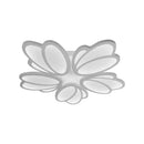 Lustra LED cu telecomanda TULIP 73W, 5 Petale, lumina Rece/Calda/Neutra, Dimabila, Alb