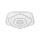 Lustra LED cu Telecomanda PENTAGON 59W, 40cm, Lumina Rece/Calda/Neutra 3000K/4000K/6000K, Alb, Metal si Acril