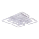 Lustra LED cu telecomanda FELIX 107W, 5 Patrate, lumina Rece/Calda/Neutra, Dimabila, Alb