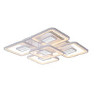 Lustra LED cu telecomanda FELIX 119W, 5 Patrate, lumina Rece/Calda/Neutra, Dimabila, Alb Lustre LED cu Telecomanda Default Title Alessandro Design