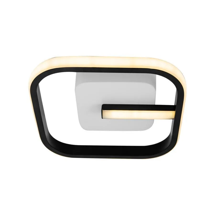 Lustra LED VICTORIA 19W, Patrata, lumina Rece/Calda/Neutra, Negru, Alb