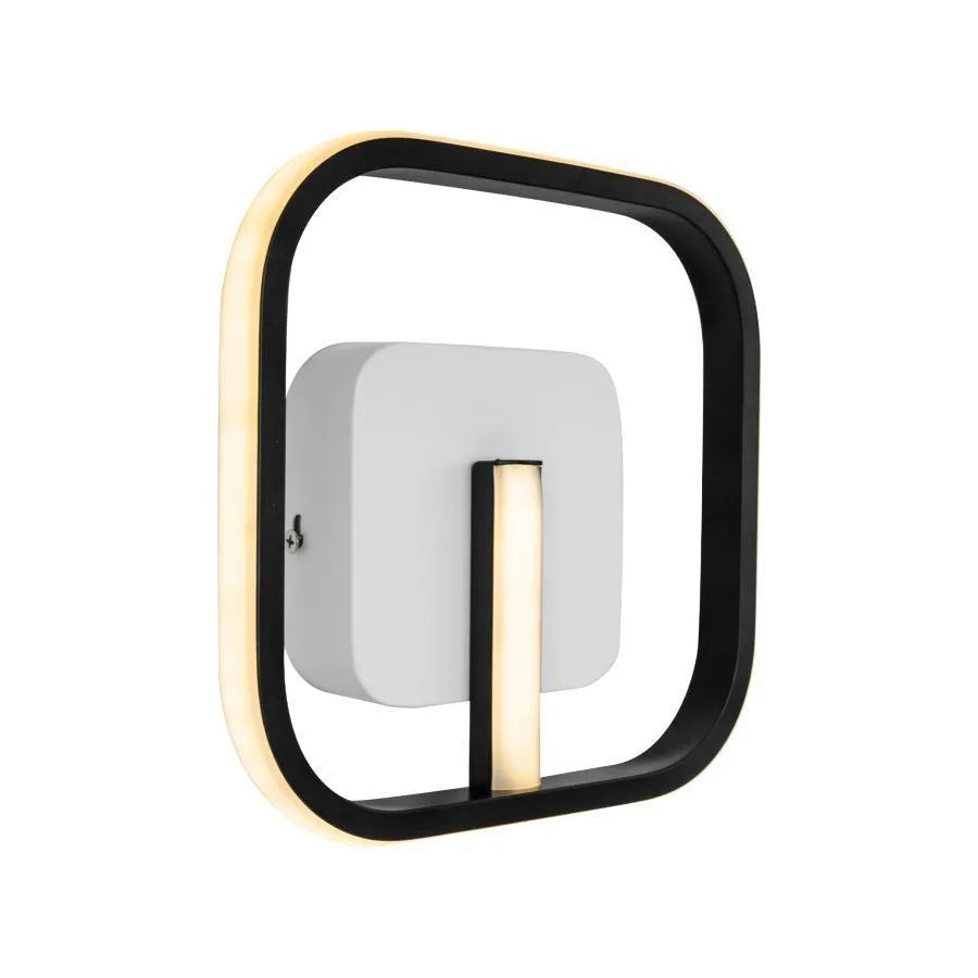 Lustra LED VICTORIA 19W, Patrata, lumina Rece/Calda/Neutra, Negru, Alb