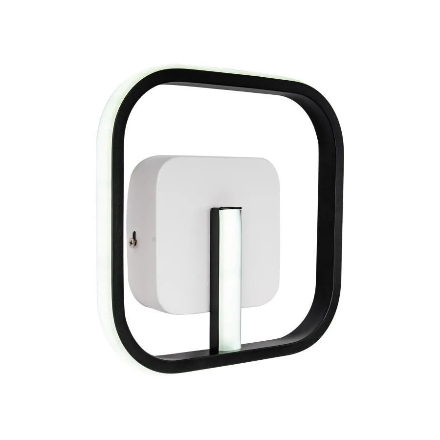 Lustra LED VICTORIA 19W, Patrata, lumina Rece/Calda/Neutra, Negru, Alb