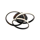 Lustra LED cu telecomanda VECTOR VORTEX 96W, 3 Elemente, lumina Rece/Calda/Neutra, Dimabila, Negru