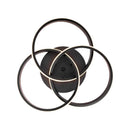 Lustra LED cu telecomanda VECTOR VORTEX 96W, 3 Elemente, lumina Rece/Calda/Neutra, Dimabila, Negru