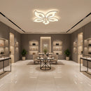 Lustra LED cu telecomanda JASMINE 66W, 5 Petale, lumina Rece/Calda/Neutra, Dimabila, Alb Lustre LED cu Telecomanda Default Title Alessandro Design