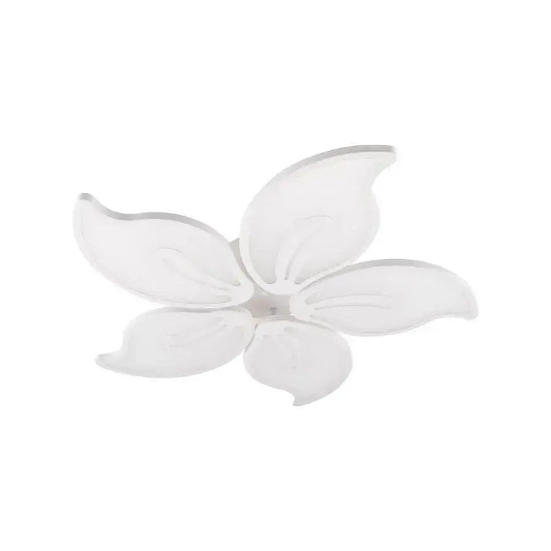 Lustra LED cu telecomanda JASMINE 73W, 5 Petale, lumina Rece/Calda/Neutra, Dimabila, Alb