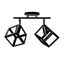 Lustra Forma Cub, STRUKTUR Duo, 2xE27, Negru, Metal Lustre Industrial Default Title Alessandro Design
