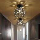 Lustra Vera, 1*E27, Negru, Metal si Cristal