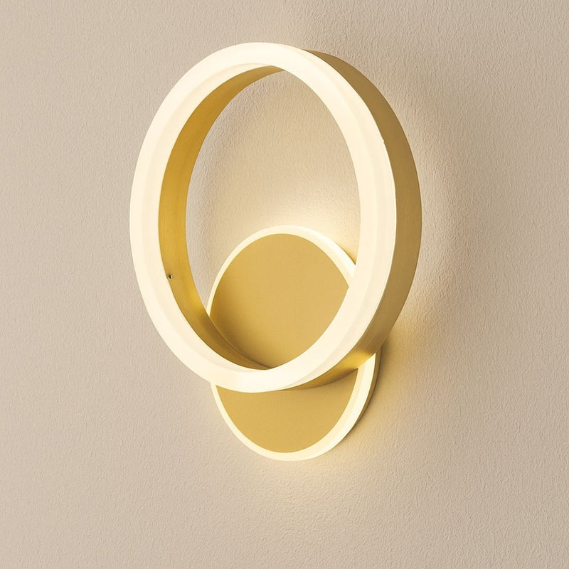 Aplica LED Dario, 34W, Lumina Rece/Calda/Neutra, Auriu