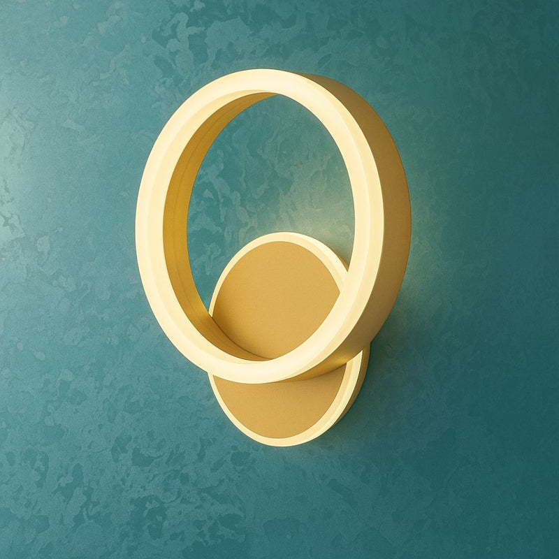 Aplica LED Dario, 34W, Lumina Rece/Calda/Neutra, Auriu