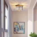 Lustra Cristal MARTINEZ Linear Luxe, Diametru 35cm, 4x E14, Auriu Lucios