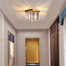 Lustra Cristal MARTINEZ Linear Luxe, Diametru 35cm, 4x E14, Auriu Lucios