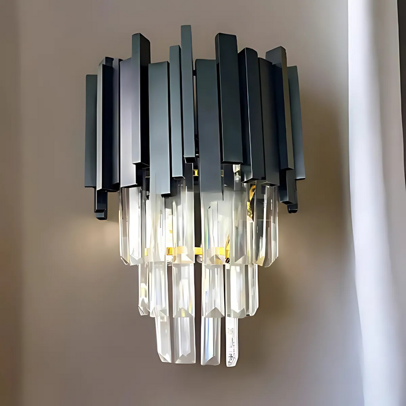 Aplica Candelabru Cristal BLOIS Piccolo, 2xE14, Negru