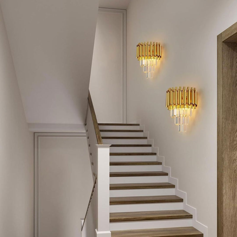 Aplica Candelabru Cristal VERSAILLES Piccolo, 2xE14, Auriu