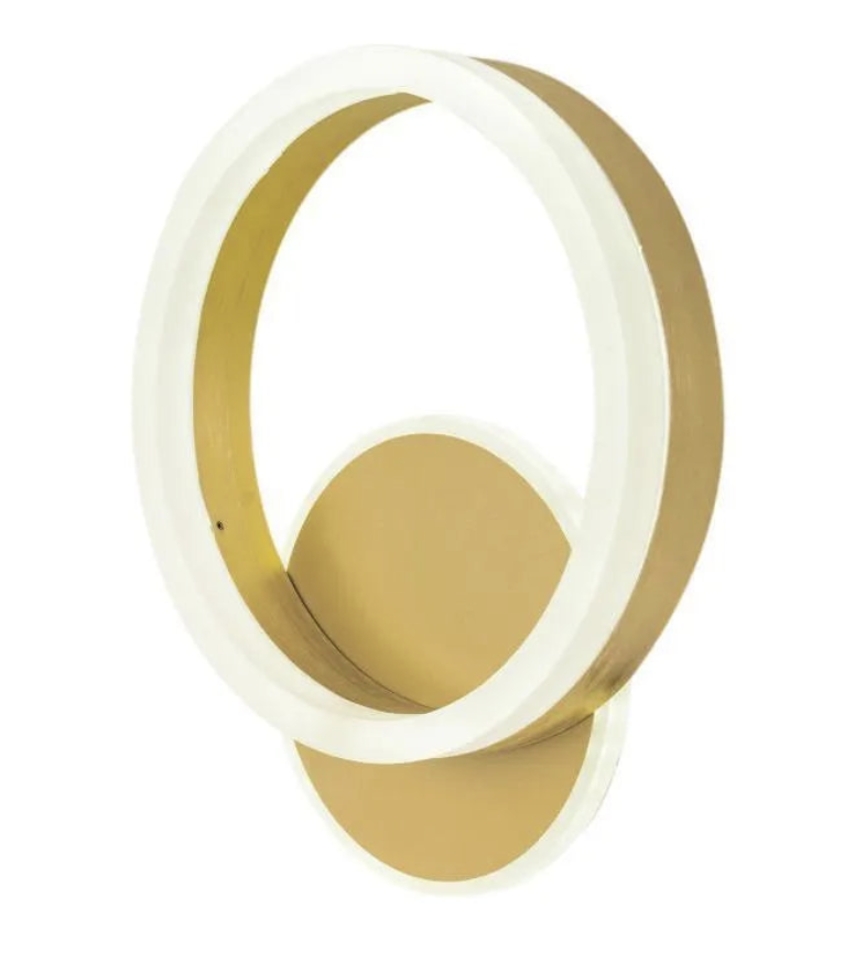 Aplica LED Dario, 34W, Lumina Rece/Calda/Neutra, Auriu