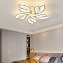 Lustra LED cu telecomanda LILY 75W, 5 Elemente, lumina Rece/Calda/Neutra, Dimabila, Alb