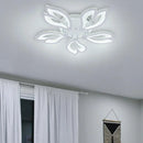 Lustra LED cu telecomanda LILY 75W, 5 Elemente, lumina Rece/Calda/Neutra, Dimabila, Alb