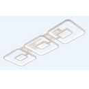 Lustra LED cu telecomanda  FELIX 87W, 3 Patrate, lumina Rece/Calda/Neutra, Dimabila, Alb