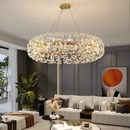 Candelabru Cristal SEGOVIA Magno 10x E14, Diametru 60cm, Auriu Lucios, Inaltime Reglabila