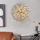 Candelabru Cristal MINUE, 4x G9, Diametru 35cm, Auriu Lucios