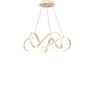 Lustra LED suspendata cu telecomanda INFINITY HALO 138W,  lumina Rece/Calda/Neutra, Dimabila, Alb, Inaltime Reglabila