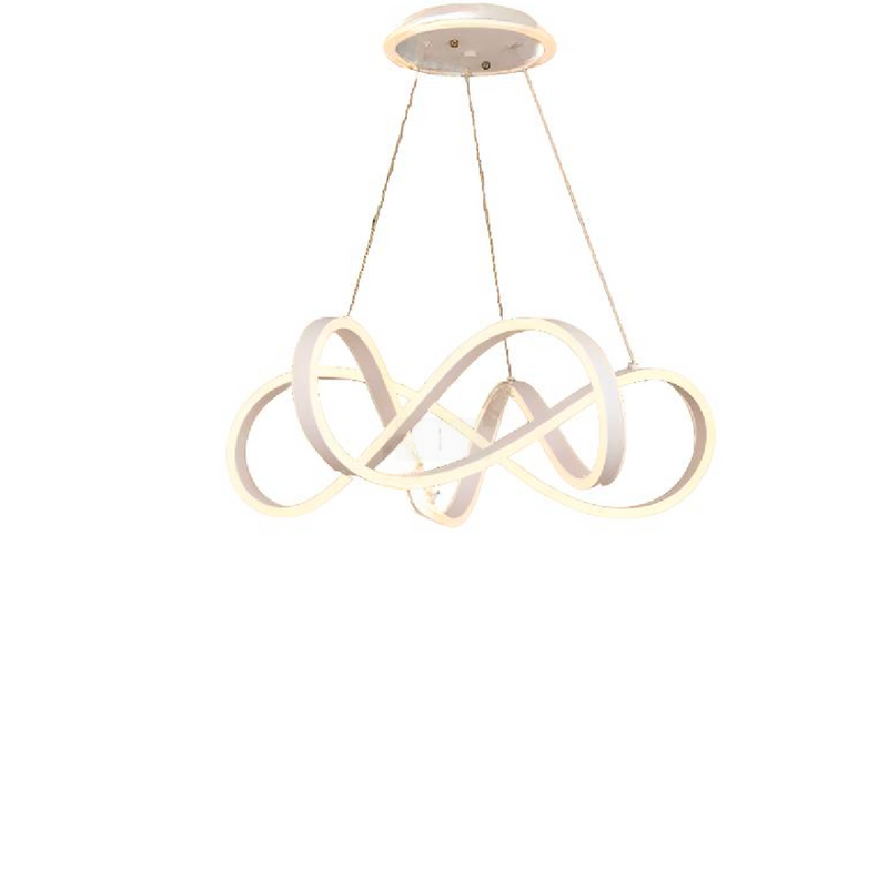 Lustra LED cu telecomanda INFINITY HALO, 138W,  lumina Rece/Calda/Neutra, Dimabila, Alb, Inaltime Reglabila