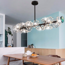 Candelabru Cristal PETERHOF Regalis 16x G4, Lungime 120cm, Negru