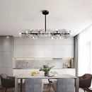 Candelabru Cristal PETERHOF Regalis 16x G4, Lungime 120cm, Negru