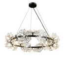 Candelabru Cristal PETERHOF Magno, Diametru 62cm, 25XG4, Negru, Inaltime Reglabila