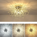 Candelabru Cristal RONDO Vivace, 6x G9, Diametru 49cm, Auriu Lucios