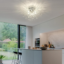 Candelabru Cristal RONDO Vivace, 6x G9, Diametru 49cm, Auriu Lucios