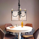 Lustra VINTAGE, tip Pendul cu brate, ANJOU, Circulara, 3xE14, Metal, Negru