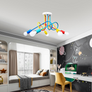 Lustra MINIMALISTA, cu Brate, ANGIOLO, Ondulata, 5xE27, Multiocolor