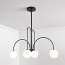 Lustra cu Abajur, Torino, 4xE27, Negru, Metal Lustre Clasice Default Title Alessandro Design