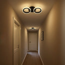 Lustra LED MARA 19W, 2 Cercuri, lumina Rece/Calda/Neutra, Negru