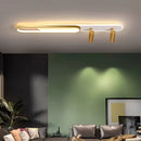 Lustra LED cu Proiector Reglabil FISSO Camilla, 66W, lumina Rece/Calda/Neutra, Auriu Lucios