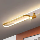 Lustra LED cu Proiector Reglabil FISSO Camilla, 69W, lumina Rece/Calda/Neutra, Auriu Lucios