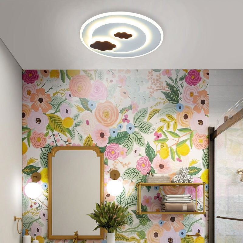 Lustra LED NOOR 30W, lumina Rece/Calda/Neutra, Alb