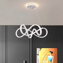 Lustra LED suspendata cu telecomanda INFINITY HALO 138W,  lumina Rece/Calda/Neutra, Dimabila, Alb, Inaltime Reglabila