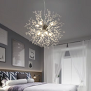 Candelabru Cristal Schönbrunn, 9x G9, Diametru 50cm, Crom Lucios, Inaltime Reglabila