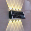 Aplica LED Exterior Solaris, 8 Surse de lumina, Lumina Calda, Negru
